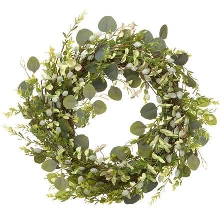 Green Foliage Mix Wreath