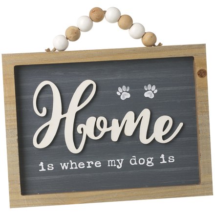 Home Dog Sign, 20cm