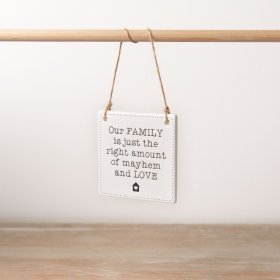 Our family is just the right amount of mayhem and love.