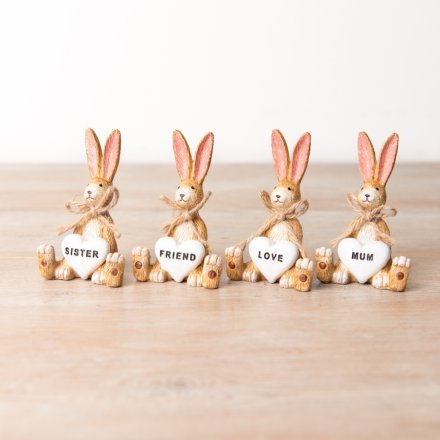 PL028502 - Mini Jasper Rabbit Love, 8.5cm | | Spring & Easter