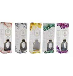 A spiritual crystal reed diffuser in 5 assorted designs.