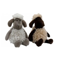 A delightful duo of sheep doorstops that are sure to bring a touch of charm and cosiness to any home. 