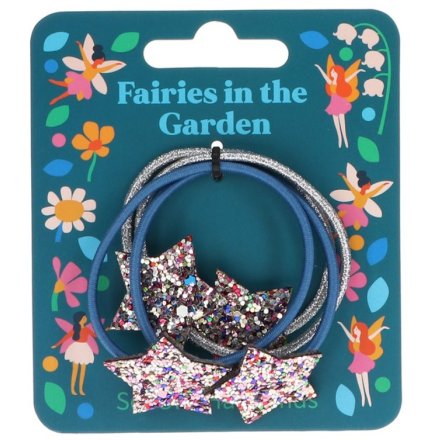 Add a touch of glitz to the little ones hair with this set of 4 glitter hair bands from Rex International.