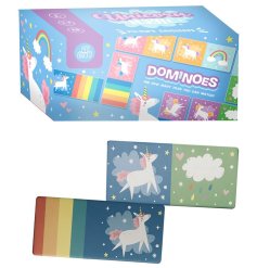 This Unicorn kids dominoes set is the perfect way to get any little ones playing and learning! 