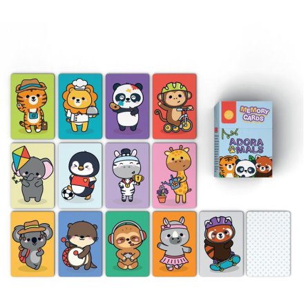 Kids Memory Card Game Adoramals