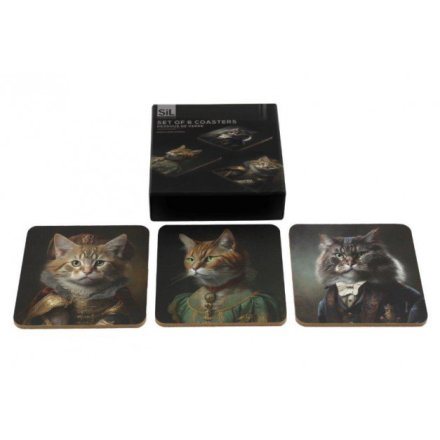 S/6 Cat Cynocephaly Coasters, 10cm