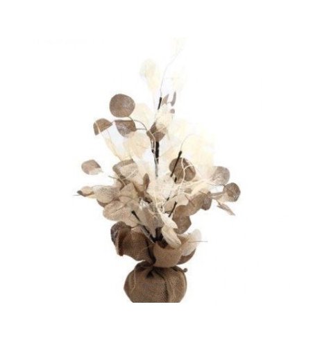 A chic eucalyptus tree for the home. Featuring a hessian wrapped base and neutral branches,