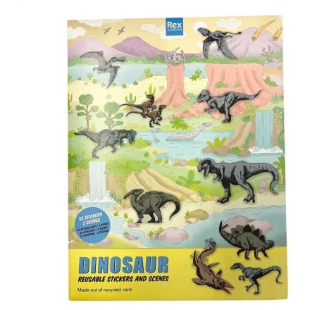 A dinosaur themed sticker and scene set from the Prehistoric Land collection. 