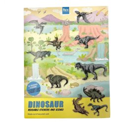 A dinosaur themed sticker and scene set from the Prehistoric Land collection. 