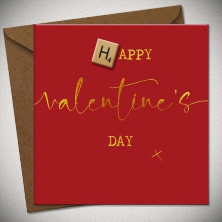 Valentines Day Greetings Card, 15cm
