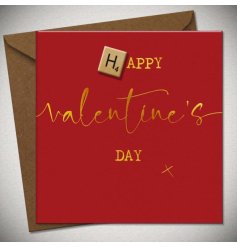This simplistic greetings card is perfect for any recipient on valentines day.