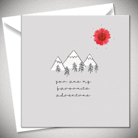 Mountains Favourite Adventure Greetings Card, 15cm