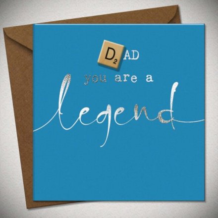 Legend Dad Greetings Card, 15cm