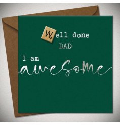 A cheeky greetings card for a dad on their birthday or Fathers day. 