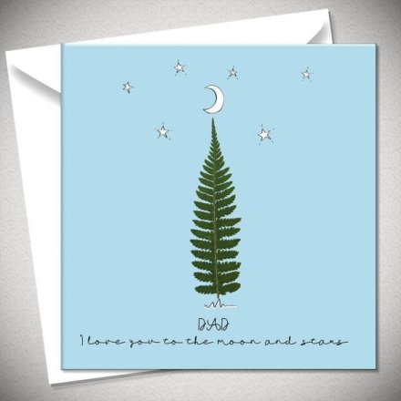 Dad, I love you to the moon and back - Greeting card