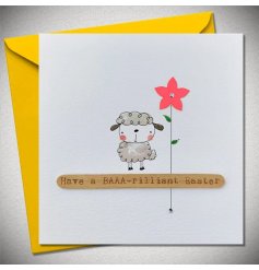 This delightful Easter card is sure to bring a smile to any recipient's face!