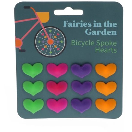 Fairies in The Garden - Bicycle Spoke Hearts, 12cm