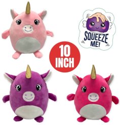 A plush super soft unicorns from the Huggable's range. The perfect cuddly buddy for a child day or night. 