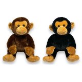 A soft and cuddly monkey toy in 2 assorted designs. 