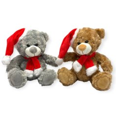 With a Christmas hat and scarf its the perfect cuddly companion for the festive season!