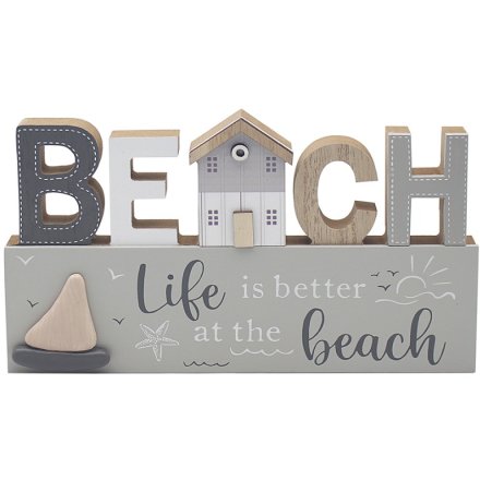 Better at the Beach Plaque, 24cm