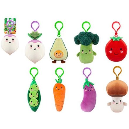8A Softlings Plush Salad and Veg Foodies Clips, 12cm