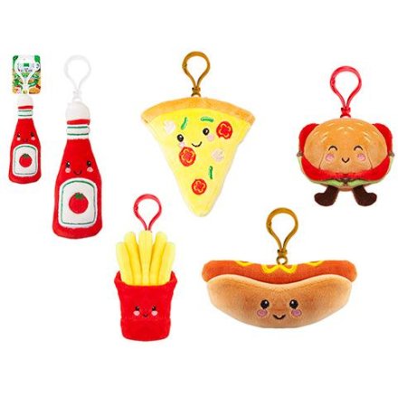5A Softlings Plush Fast Food Clips 12cm