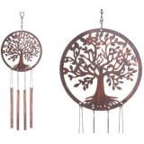 A lovely wind chime featuring the Tree of Life in a rust bronze finish. 