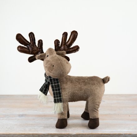Bring festive cheer with our cute Standing Reindeer crafted from quality fabric. 