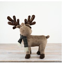 Bring festive cheer with our cute Standing Reindeer crafted from quality fabric. 