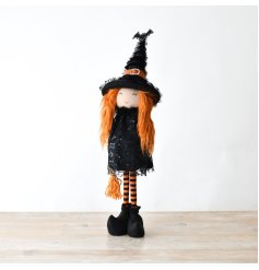 Halloween Fabric Standing Witch