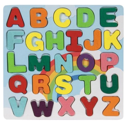 Rainbow Alphabet Puzzle, Lets Learn 