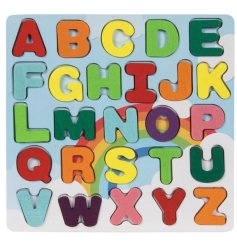 A 26 piece alphabet puzzle in an array of wonderful and bright colours. 