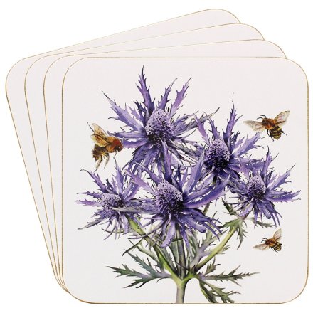 Bee-Tanical Coasters Set 4 - Thistle