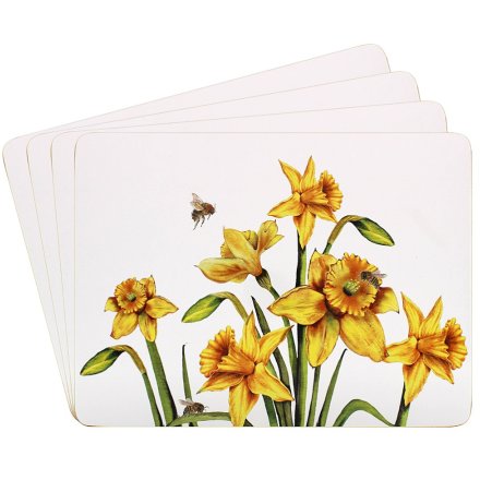 Bee-Tanical Placemats Set 4 - Daffodil
