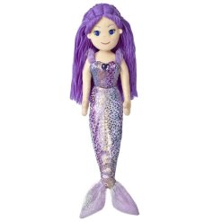 A gorgeous children's soft toy in a mermaid design. 