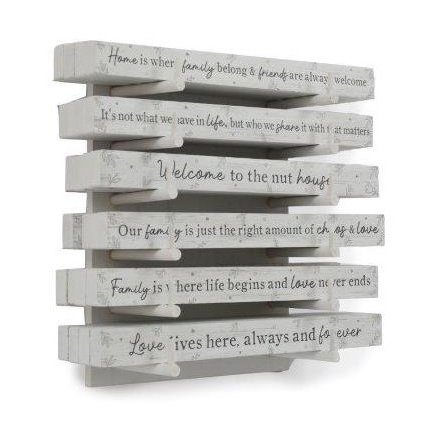 Love, Home, Family Plaque, 25cm