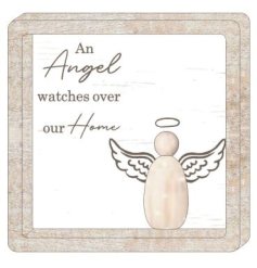 Angel Home Plaque, 15cm