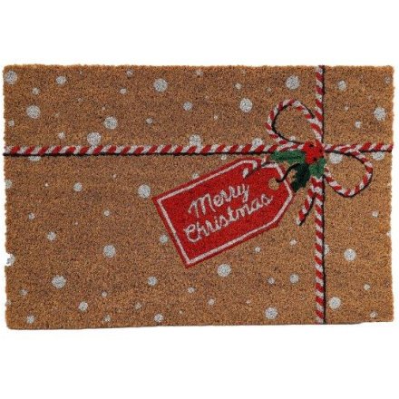 Christmas Gift Tag Doormat, 60cm