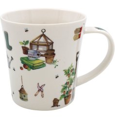 Enjoy your favourite hot beverage in style with our Green Fingers China Mug.