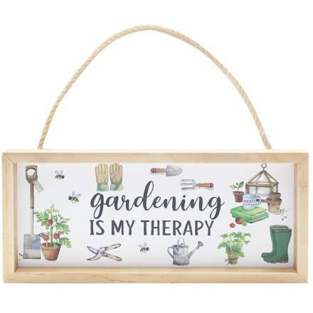 Green Fingers Gardening Therapy Hanging Plaque