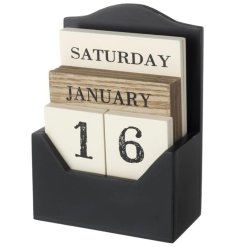 This Wooden Calendar 15cm is a stylish and practical addition to your home.