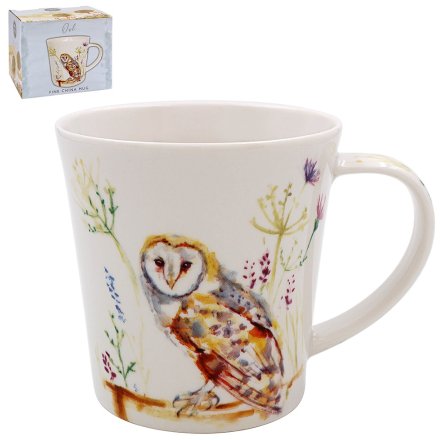 Fine China Owl Mug