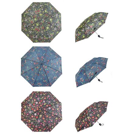 Folding Umbrella Floral 3 ASST
