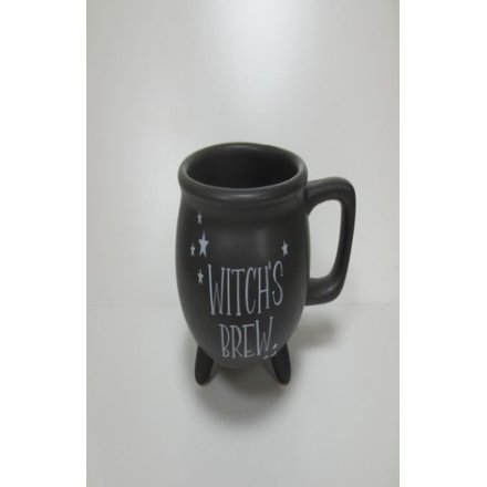 Witches Brew Black Halloween Mug, 14cm