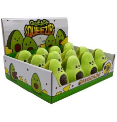 An avocado shape entertaining squishy toy.