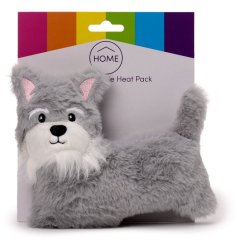 A snuggly and cosy heat pack in a Schnauzer dog design. When its warmed up it oozes a lovely and calming lavendar fragra