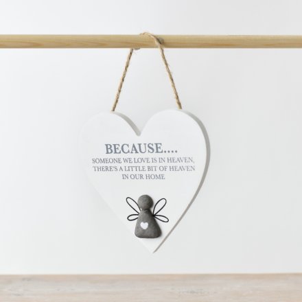 Pebbled Hanger 'Someone We Love...' Quote