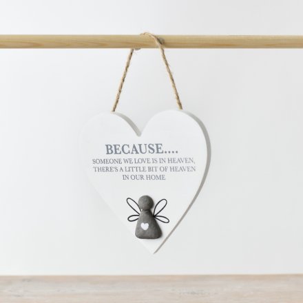 'Someone We Love is in Heaven' Pebble Hanger