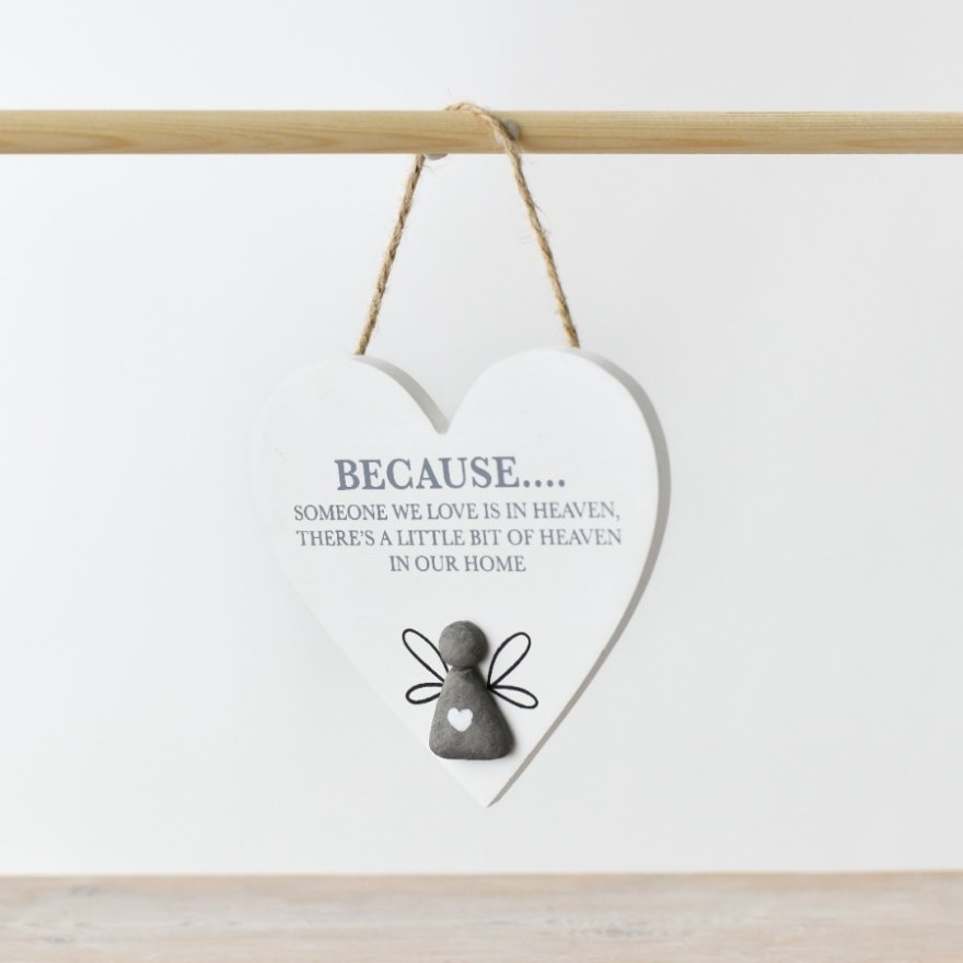 'Heaven in our Home' Pebble Hanger